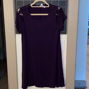 Purple tshirt dress
